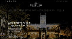 Desktop Screenshot of curzonhall.com.au