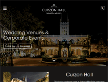 Tablet Screenshot of curzonhall.com.au